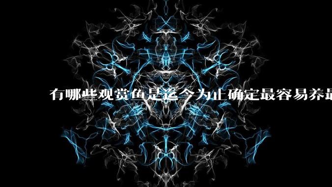 有哪些观赏鱼是迄今为止确定最容易养最不容易死的？